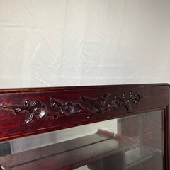【Y1004】飾り棚 唐木 中国 古美術 アンティーク ビンテージ 鏡 壁掛けの画像