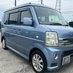 【支払総額29.8万円】後期型エブリィワゴン4WD PZターボSP 車検令和9年2月機関良好 内外装良好 両側パワスラの画像
