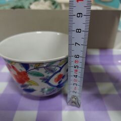 新品箱入り【茶托付煎茶×５／間取四君子】の画像