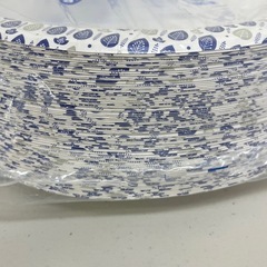 　ペーパープレート 紙皿 デザイン入り  電子レンジOK 使い捨て食器　26cm×80枚 U66-59942の画像