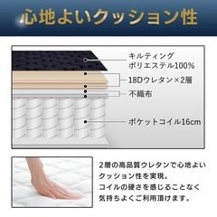 新品未使用シングルマットレス の画像