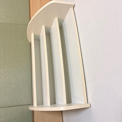 絵本ラック　白 3段の画像