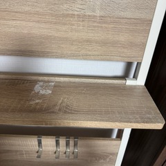 LOWYA 突っ張り棚　壁面収納　間仕切り　木製　コンパクトの画像