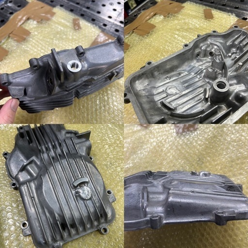CBX400F  オイルパン　ドレン穴修理　ドレンボルトネジ穴強化　対策　CBX400F CBX550F CBR400F