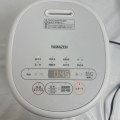 【中古品】【動作確認済み】YAMAZEN 山善 3合マイコン炊飯ジャー YJR-DM051 ホワイトの画像