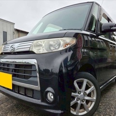 Bluetooth対応ナビ付き☆月々9千円〜分割可❗️車検2年付き！【名義変更代込み】広い車内！大人気‼️ダイハツ タントカスタム☆Bluetooth対応ナビ付き☆走行中DVD見れます☆純正アルミ☆事故修復歴無し☆電動スライドドア☆ドライブレコーダー☆そのまま乗って帰れます！の画像