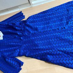 【新品】ブルードレス　partyロングドレスの画像