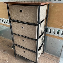f●■チェスト４段/ファブリック引出し【LFS-702東谷】幅40×奥行32×高さ76cmの画像