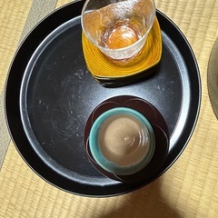 湯呑みと　グラスの画像