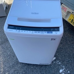 NO B556🌈福岡市内配送設置無料✨🌈日立 全自動洗濯機 8kg ホワイト ビートウォッシュ BW-V80E W 洗剤セレクト 大流量ナイアガラ ビート洗浄　2019年の画像