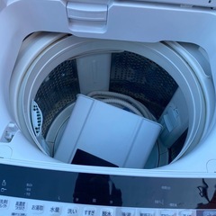 NO B556🌈福岡市内配送設置無料✨🌈日立 全自動洗濯機 8kg ホワイト ビートウォッシュ BW-V80E W 洗剤セレクト 大流量ナイアガラ ビート洗浄　2019年の画像