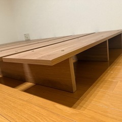 LOWYA すのこベッド 通気性 天然木 シングル の画像