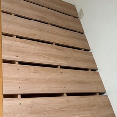 LOWYA すのこベッド 通気性 天然木 シングル の画像