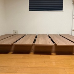 LOWYA すのこベッド 通気性 天然木 シングル の画像