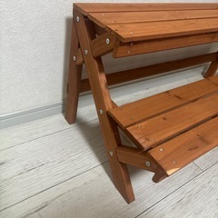 ★決まりました★
ウッドデッキ2段棚ガーデニング棚 の画像