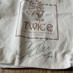 TWICE サナ　直筆サイン入り　トートバッグ　うちわの画像