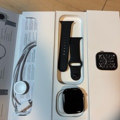Apple Watch Series 11 (GPS + Cellular モデル） -46mmスレートチタニウムケースとブラックスポーツバンド - S/Mの画像