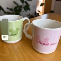 ミッキー＆ミニーのペアマグカップの画像