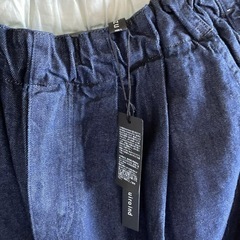 【未使用】ミズイロインド　デニムタックパンツの画像