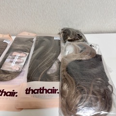 ハーフ ヘアエクステ 5点セット 約20,000円相当 ブラウンの画像