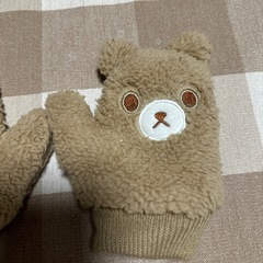 決まりました★クマの手袋の画像