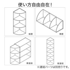 コーナーカラーボックス3段の画像