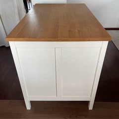 【訳あり】IKEAアイランドキッチンテーブル TORNVIKEN トルンヴィーケン　オフホワイト/オークの画像