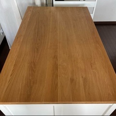 【訳あり】IKEAアイランドキッチンテーブル TORNVIKEN トルンヴィーケン　オフホワイト/オークの画像