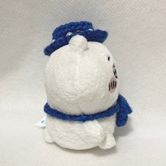 ちいかわ　お座りぬいぐるみ　サマーヤーン帽子とポシェットのセット　ブロンズブルーの画像