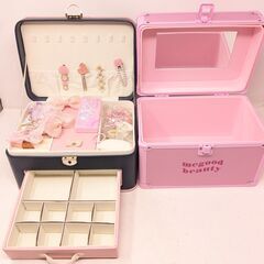 アナと雪の女王 コスメボックス ユニコーン ジュエリーボックス ヘアアクセサリー等 セット まとめの画像