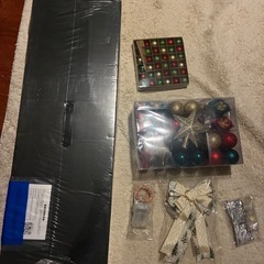 クリスマスツリー🌲150㎝シングルセット　オーナメントほかの画像
