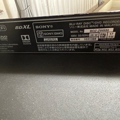 SONY Blu-rayレコーダー　500GBの画像
