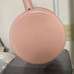 富士ホーロー 18cm 片手鍋　ピンクの画像