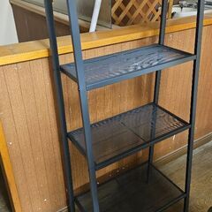 美品✨IKEA LERBERG レールベリ シェルフユニットダークグレー 60x148の画像