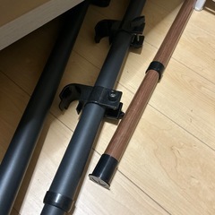 伸縮突っ張り棒ハンガーラックの画像