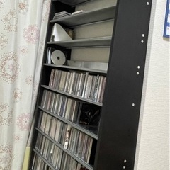 無料　大容量　CDラック　収納棚　棚　約700〜800枚収納可能　　の画像