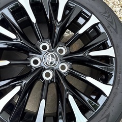 新車外し　40系アルファード ヴェルファイア　エグゼクティブホイールタイヤ4本セット　225/55/r19 の画像