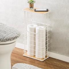 トレイ付きトイレットペーパーストッカーの画像