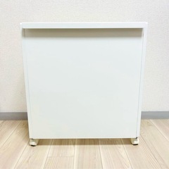 山崎実業Yamazaki 目隠し分別ダストワゴン 3分別 ホワイト ゴミ箱 キャスター付き タワー towerの画像