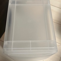 サンカ　プラスチックケース　2段　ナチュラ　ポスデコの画像