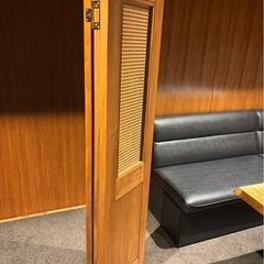 木製　パーテーション2枚の画像