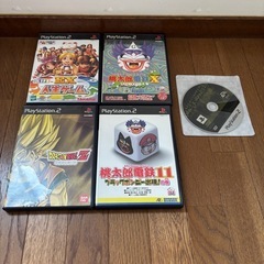 ジャンク　PlayStation 2 本体 ゲーム4本付きの画像