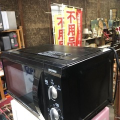 2022年製 アイリスオーヤマ フラット式電子レンジ ブラック EMO-F518-6-B 黒家電の画像
