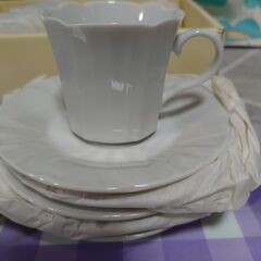 新品箱入り【リチャードジノリ／コーヒーカップ＆ソーサー×５】の画像