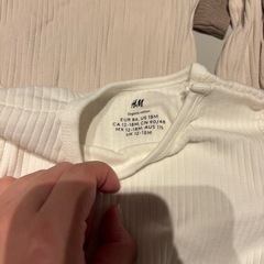 H&M ボディスーツ/レギンスセット　12-18mの画像