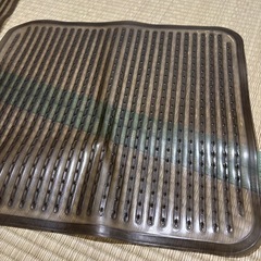 車内、足元に敷く透明フロア用マット2枚セットの画像