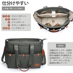 【新品未開封】トートバッグ マザーズバッグ 男女兼用 旅行用 大容量 の画像