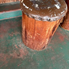 切り株　スツール　椅子の画像