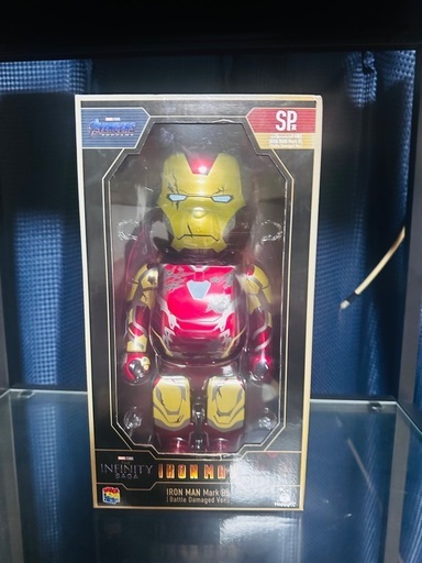 ベアブリックSP賞 400% アイアンマン Mark85 バトルダメージVer.
