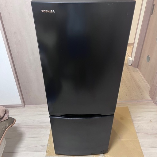 TOSHIBA 東芝 ノンフロン 冷凍冷蔵庫 GR-U15BS 黒 ブラック